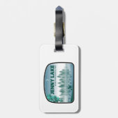 Jenny Lake Grand Teton Nationaal Park Herten Bagagelabel (Achterkant verticaal)