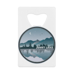 Jenny Lake Grand Teton National Park Reflection Kredietkaart Flessenopener