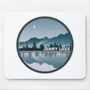 Jenny Lake Grand Teton National Park Reflection Muismat