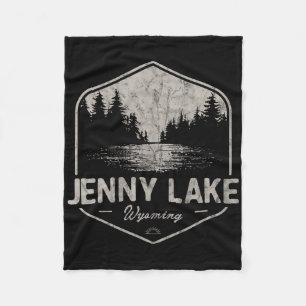 Jenny Lake Wyoming Buiten Activiteiten Vintage  Fleece Deken