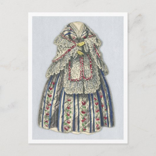  Jenny Lind Paper Doll Briefkaart (Voorkant)