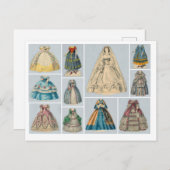 Jenny Lind Papier Doll Jurken Briefkaart (Voorkant / Achterkant)