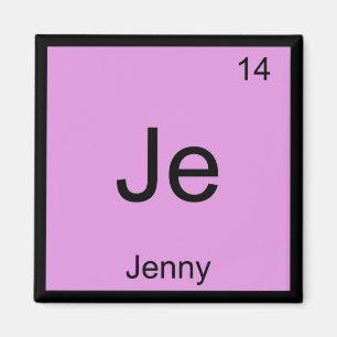 Jenny Naam Chemie Element Periodiek Systeem Magneet