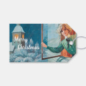 Jenny Nyström Custom Merry Christmas Cadeaulabel (Voorkant (Horizontaal))