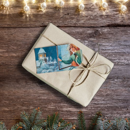 Jenny Nyström Custom Merry Christmas Cadeaulabel