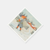 Jenny Nystrom - Kerstoude Zweedse illustratie Servet (Hoek)