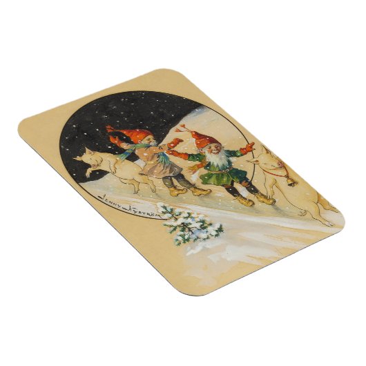 Jenny Nystrom - Old Scandinavian - Kerstmis Magneet (Rechterzijde)