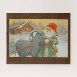 Jenny Nystrom, Santa en de Sled Goat - Kerstmis Legpuzzel