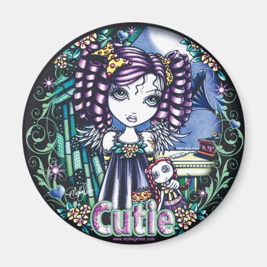 Jenny schattig rag pop engel magneet (Voorkant)