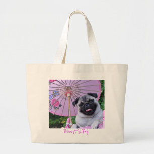 Jenny the Pug - Canvas tas