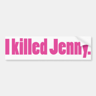 JennyPink Bumpersticker