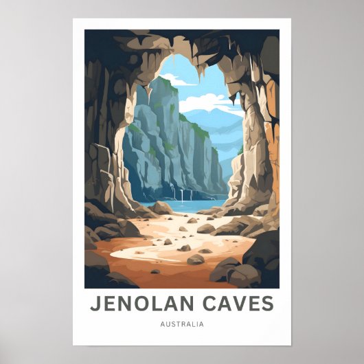 Jenolan Caves Australia Reisprint Poster (Voorkant)