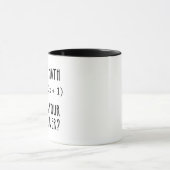 J'enseigne la tasse de café de professeur de maths (Centre)