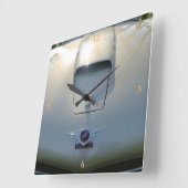 Jensen CV8, British Sports Tourer Vierkante Klok (Hoek)