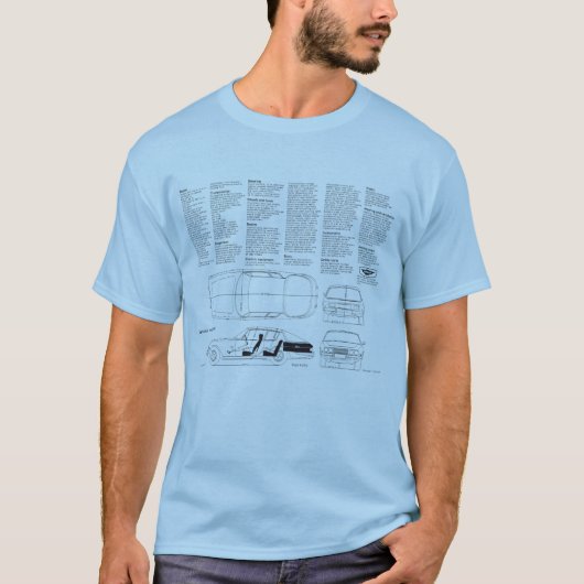Jensen Interceptor MkII Spec T Shirt (Voorkant)