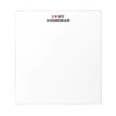 J'Envie Mon Bloc-Notes Doberman (Devant)