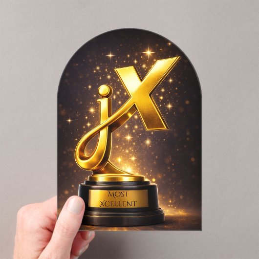jenXcellence Award Funny Merch Acryl Uitnodigingen (Insitu (Draagbaar))