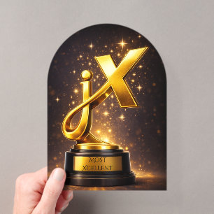 jenXcellence Award Grappige Merch Acryl Uitnodigingen