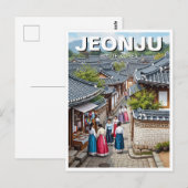 Jeonju Hanok Village Zuid-Korea Briefkaart (Voorkant / Achterkant)