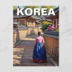 Jeonju Hanok Village Zuid-Korea Briefkaart