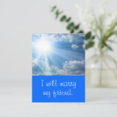 J'épouserai mon ami. Invitations pour mariages (Debout devant)