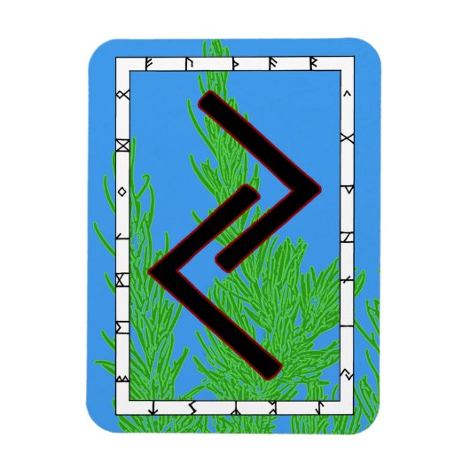 Jera Viking Rune Magnet - Harvest! (Vertical)