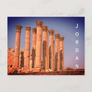 jerash kolommen jordan briefkaart
