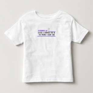 Jeremia 1:5 Christelijke peuter T-shirt