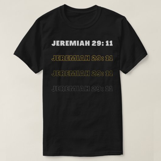 Jeremia 2911 1 t-shirt (Design voorkant)