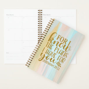 Jeremia 29:11 Bijbel Schrift Weekplanner Planner