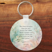 Jeremia 29:11 Bijbelvers Afbeelding Sleutelhanger (Voorkant)