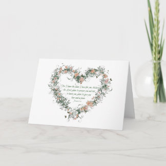 Jeremia 29:11 Bloemenhart Kaart