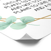 Jeremia 29:11 Eucalyptus personaliseren Poster (Hoek)