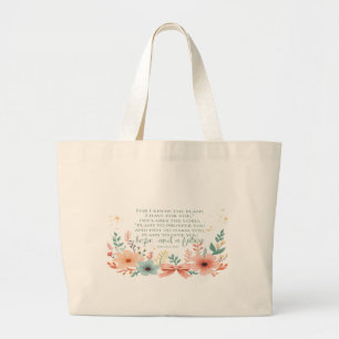 Jeremia 29:11 grote tote bag