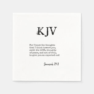 Jeremia 29:11 KJV Bijbelcitaat - Kan worden aangep Servet