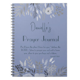 Jeremia 29:11 Want Ik ken de Plannen Blauw Gebed Notitieboek