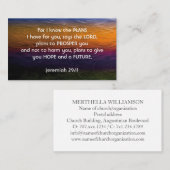 Jeremia 29:11 | WANT IK KEN DE PLANNEN, de Schrift Visitekaartje (Voorkant / Achterkant)