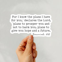 Jeremia 29:11 Want ik ken de plannen