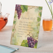 Jeremia 33:3 Christelijk Bijbelvers Reclamebord Met Voetstuk (Insitu)