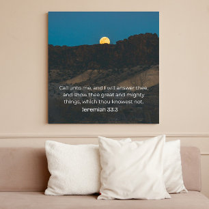 Jeremia 33:3 KJV Muurkunst – Bijbeltekst Poster