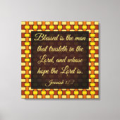 Jeremiah 17-7 canvas afdruk (Voorkant)