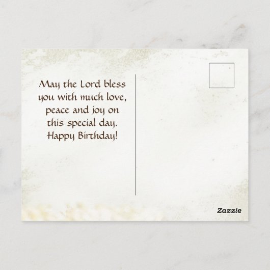 Jeremiah 17:7 Gezegend is het Man, Birthday Briefkaart (Achterkant)