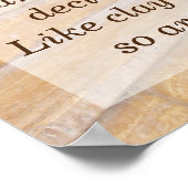 Jeremiah 18:3-4,6 Clay in My Potter's hand Poster (Hoek)