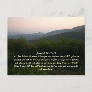Jeremiah 29:11-13 briefkaart