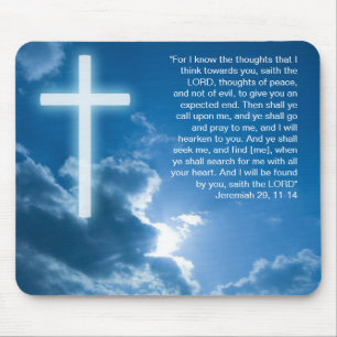 Jeremiah 29; 11-14 - Christelijk Mousepad Muismat
