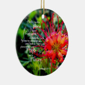 Jeremiah 29:11 A Hope and a Future Keramisch Ornament (Rechts)