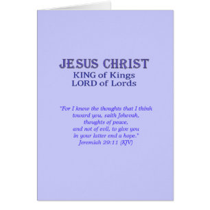 Jeremiah 29:11 Aanmoedigingskaart