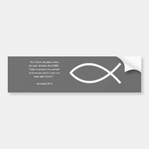 JEREMIAH 29:11 Bijbelversie Bumpersticker