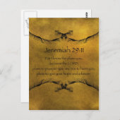 Jeremiah 29:11 briefkaart (Voorkant / Achterkant)