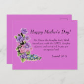 Jeremiah 29:11 briefkaart (Voorkant / Achterkant)